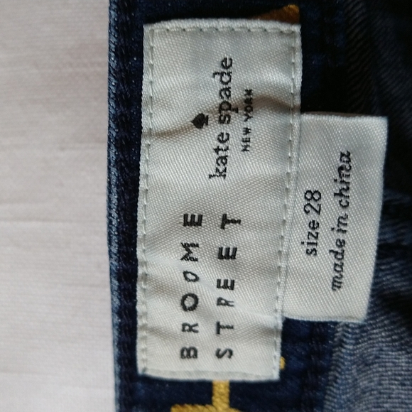 Kate Spade Blue Broome Street Short Jeans Dark Blue Wash Size 28 - Picture 16 of 17